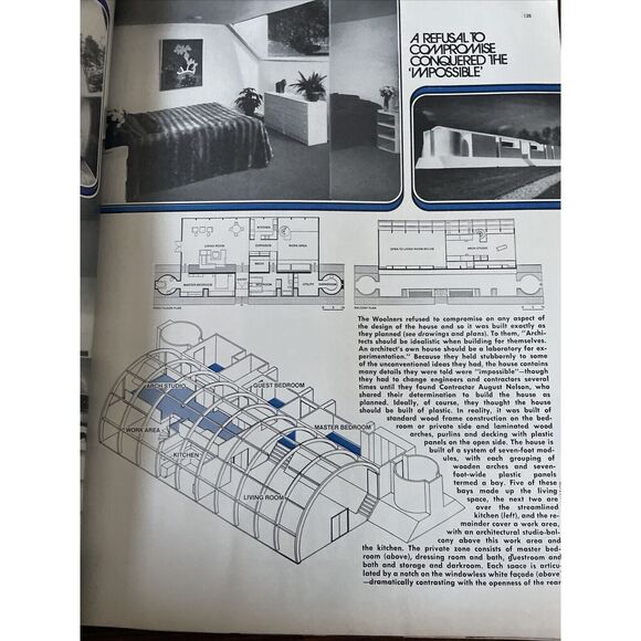 VTG House Beautiful Magazine March 1973 Individuality Pilgrim to Plastic Gardens - Picture 12 of 12